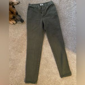 Olive Green Mom Jeans